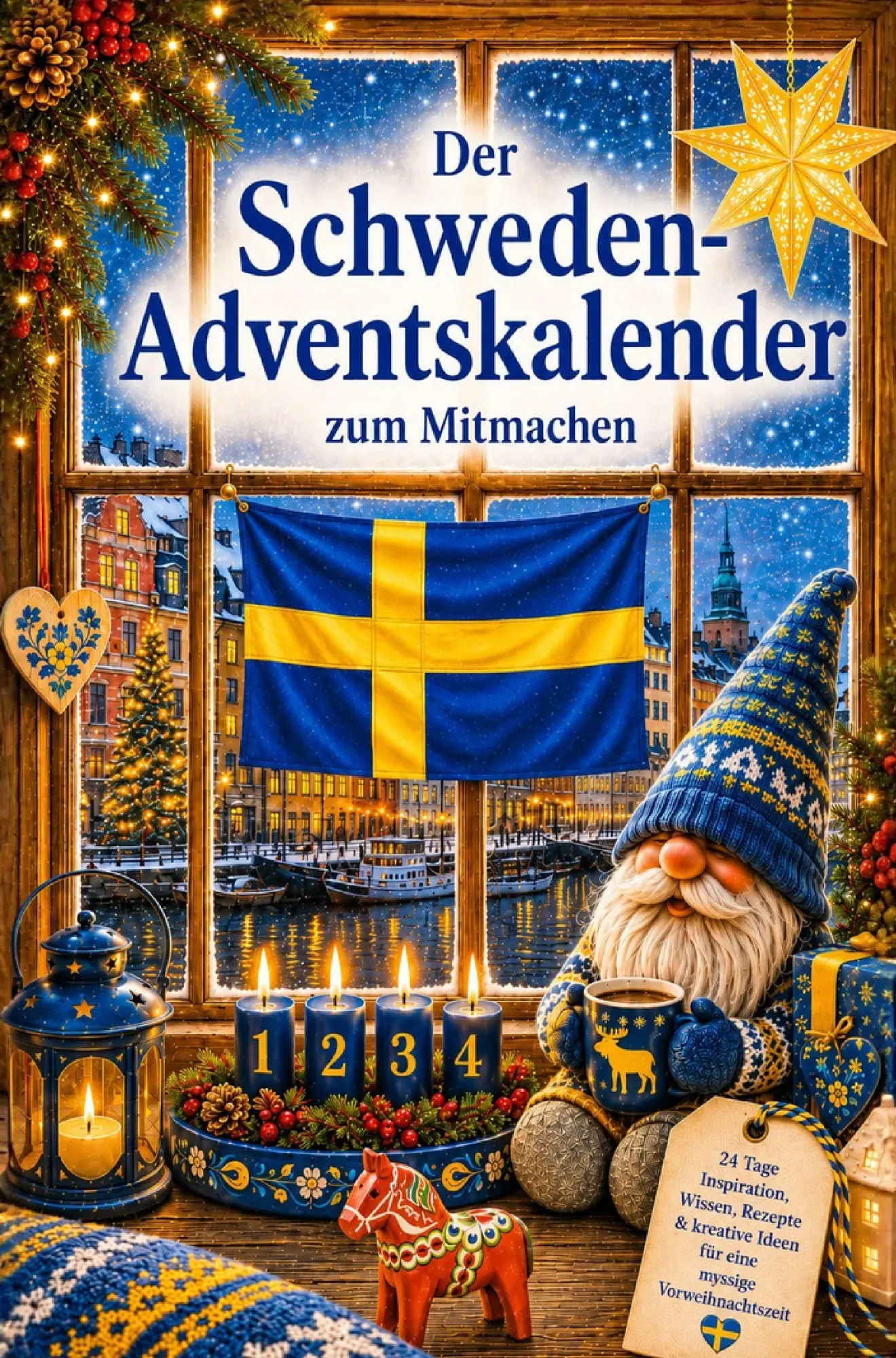 Cover: 9783912345087 | Der Schweden-Adventskalender zum Mitmachen: 24 Türchen zum Backen,...