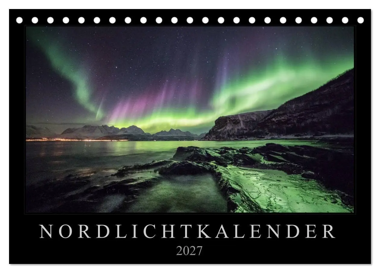 Cover: 9783569735187 | Nordlichtkalender (Tischkalender 2027 DIN A5 quer), CALVENDO...