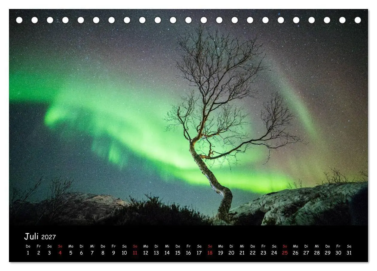 Bild: 9783569735187 | Nordlichtkalender (Tischkalender 2027 DIN A5 quer), CALVENDO...