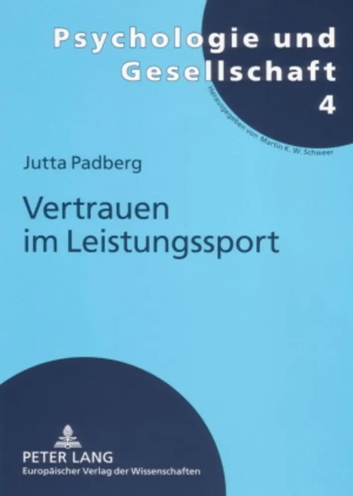 Cover: 9783631555187 | Vertrauen im Leistungssport | Jutta Padberg | Taschenbuch | Deutsch