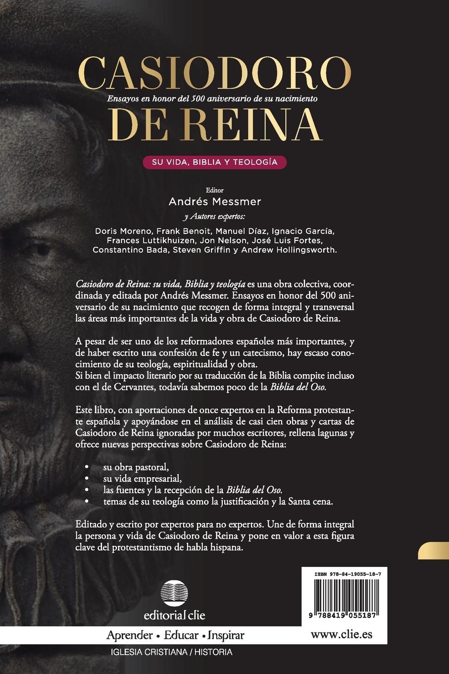 Rückseite: 9788419055187 | Casiodoro de Reina | Andrés Messmer | Taschenbuch | Spanisch | 2023