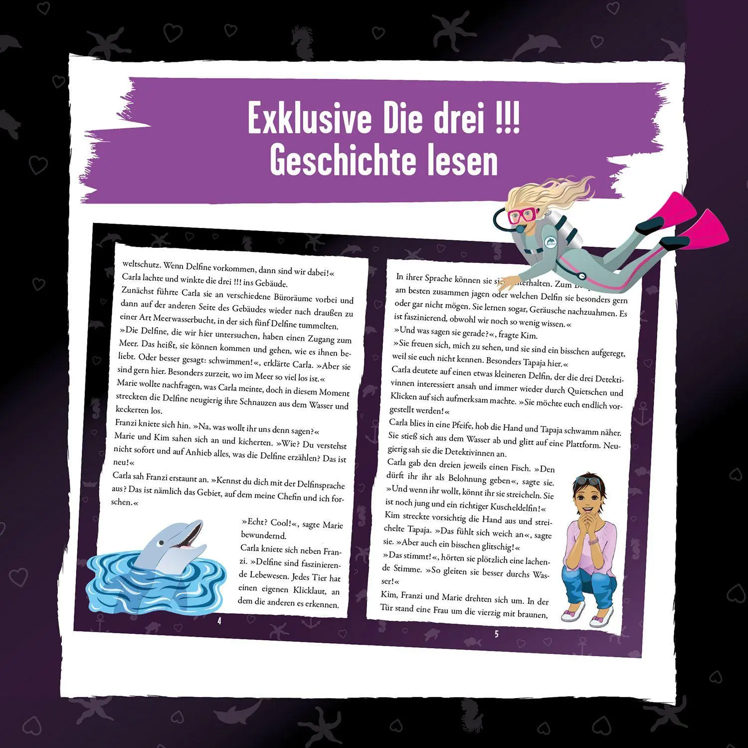 Bild: 4002051685287 | Krimi-Puzzle: Die drei !!! - Der Schatz der Delfine | Spiel | Spiel