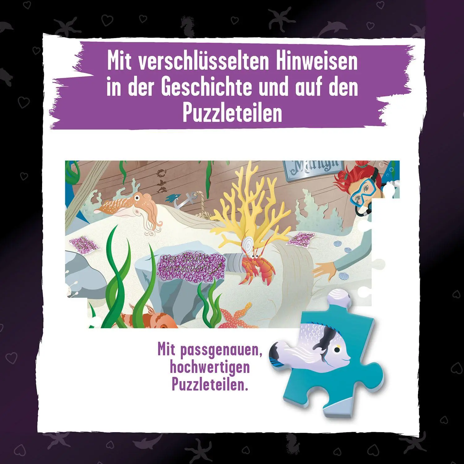 Bild: 4002051685287 | Krimi-Puzzle: Die drei !!! - Der Schatz der Delfine | Spiel | Spiel