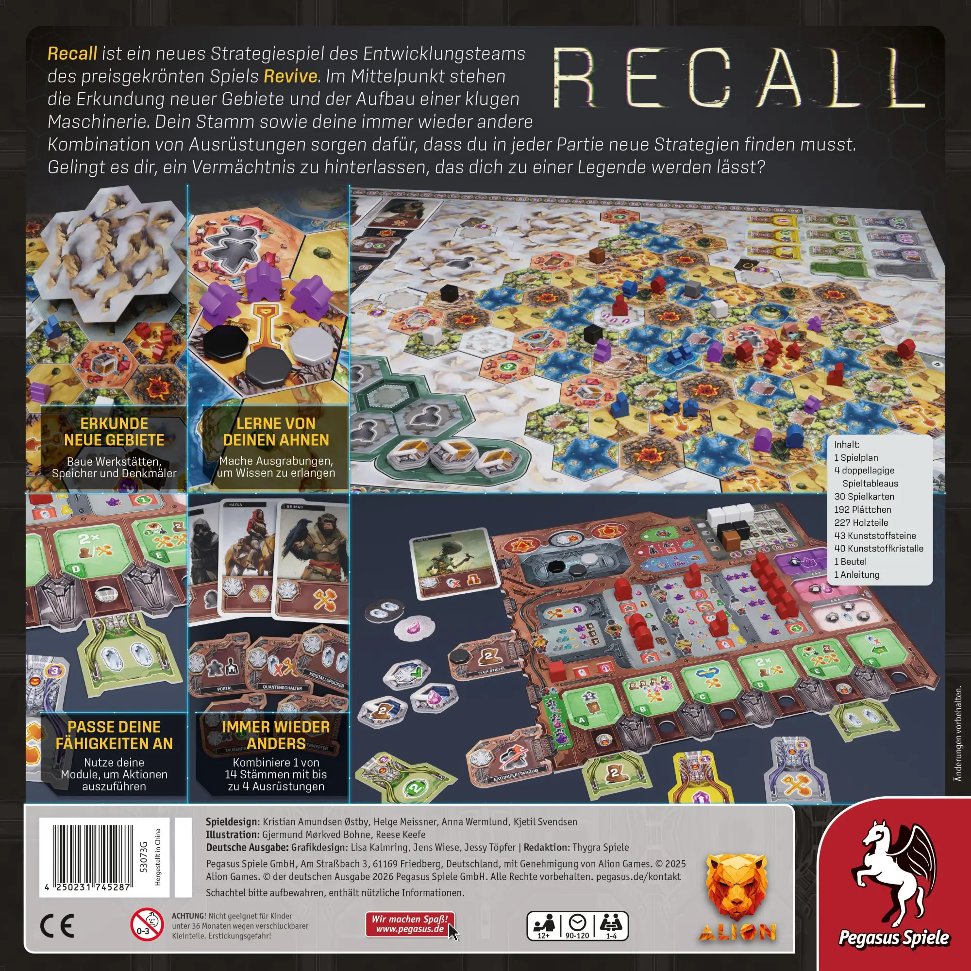 Bild: 4250231745287 | Recall | Spiel | 53073G | Deutsch | 2026 | Pegasus Spiele GmbH