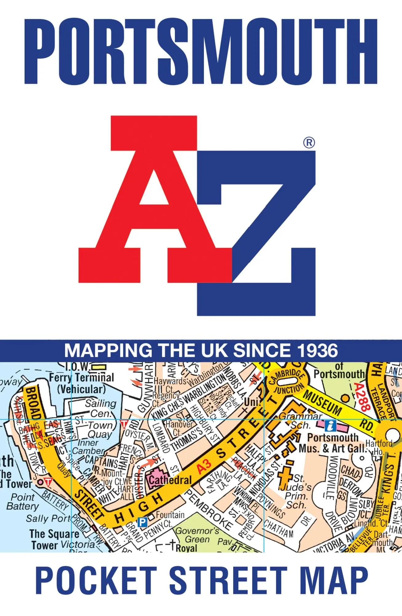 Cover: 9780008445287 | Portsmouth Pocket Street Map | A-Z Maps | Buch | Karte/Landkarte