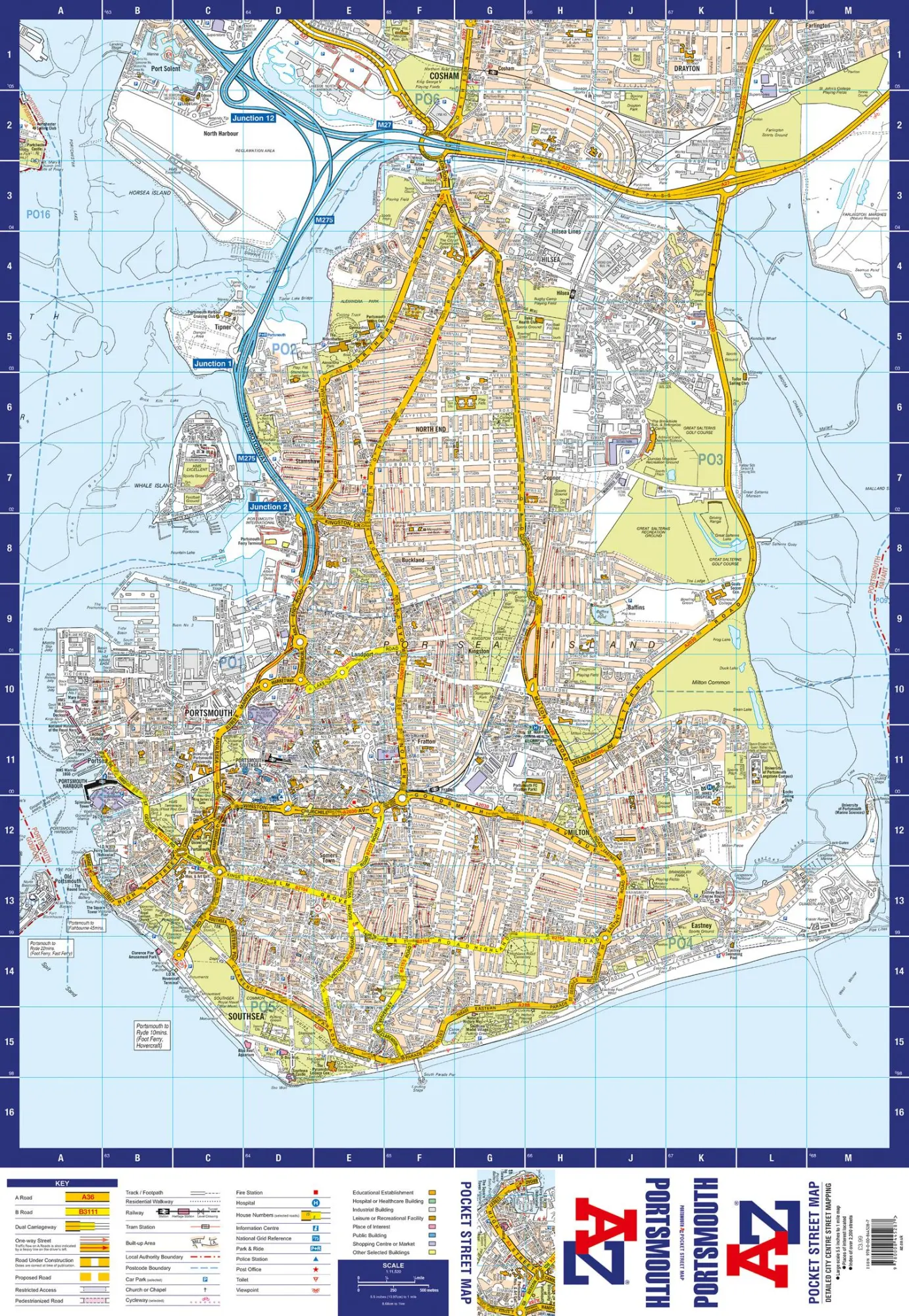 Bild: 9780008445287 | Portsmouth Pocket Street Map | A-Z Maps | Buch | Karte/Landkarte