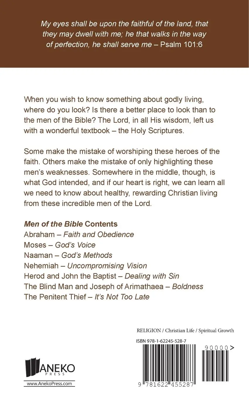 Rückseite: 9781622455287 | Men of the Bible (Annotated, Updated) | Dwight L. Moody | Taschenbuch