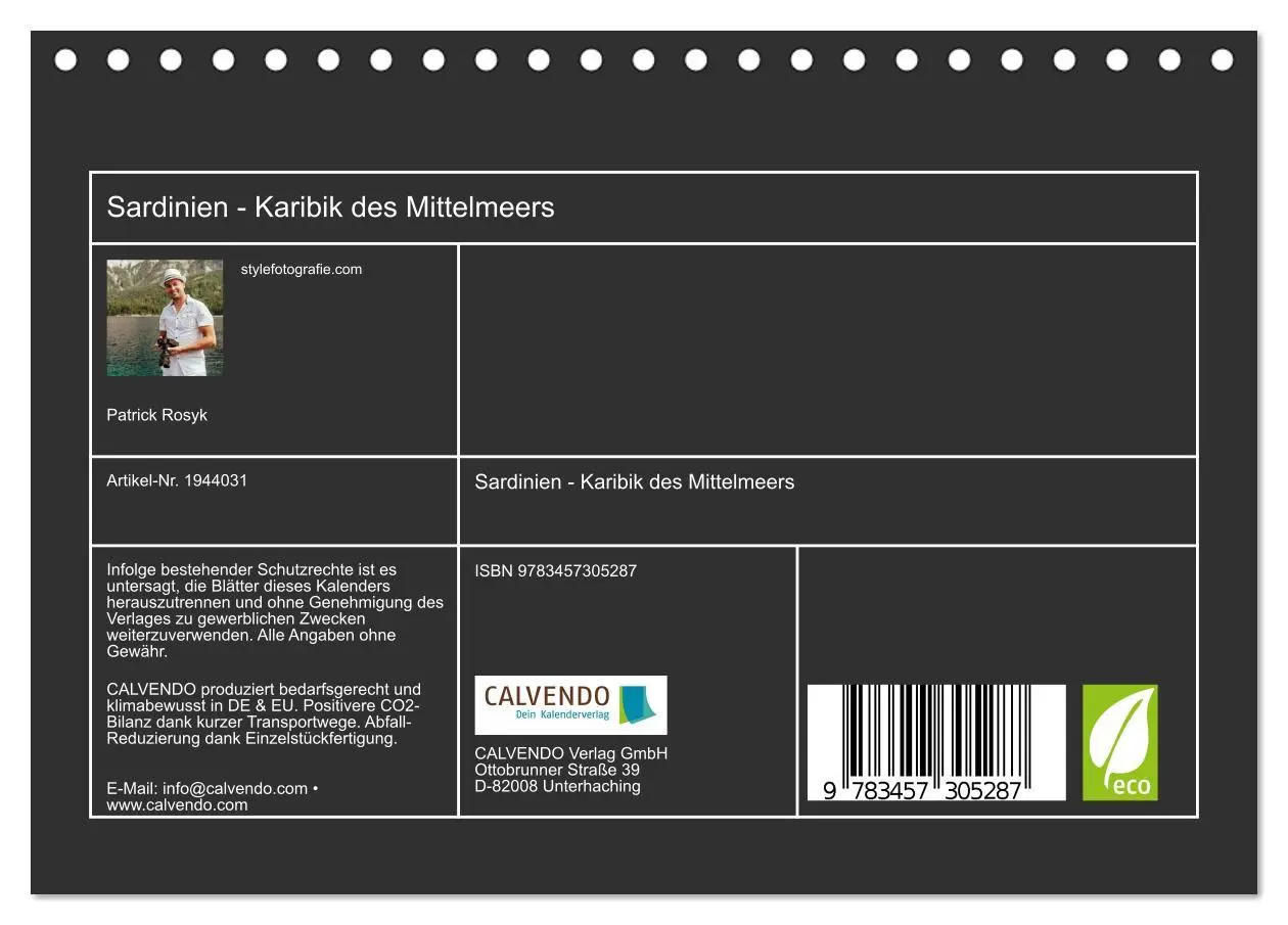 Bild: 9783457305287 | Sardinien - Karibik des Mittelmeers (Tischkalender 2026 DIN A5...