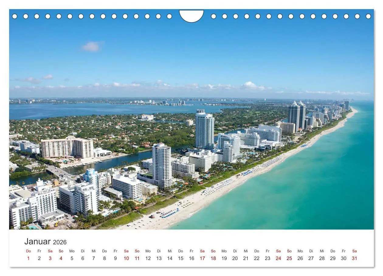 Bild: 9783457615287 | Miami - Gateway to the Americas (Wandkalender 2026 DIN A4 quer),...