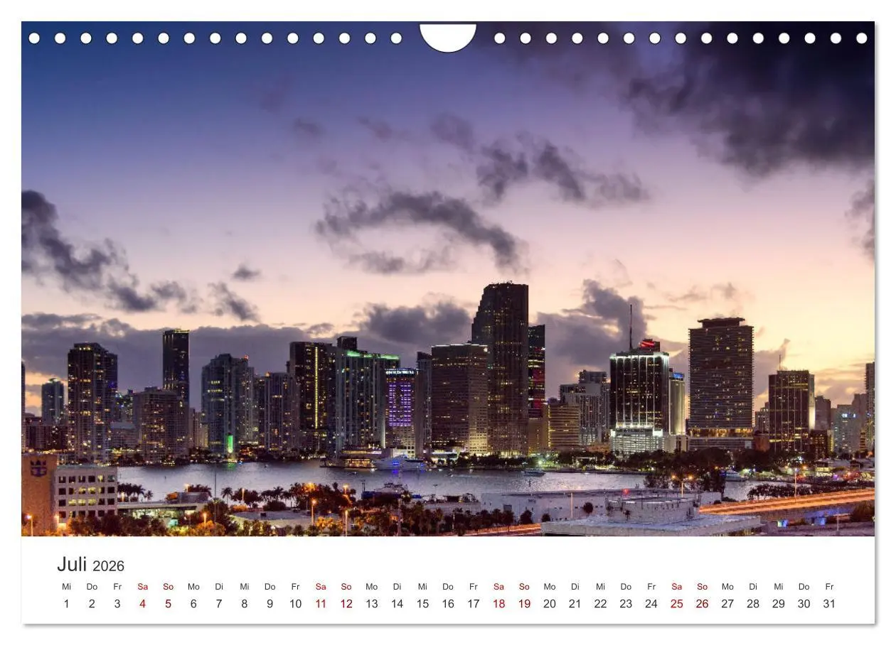 Bild: 9783457615287 | Miami - Gateway to the Americas (Wandkalender 2026 DIN A4 quer),...