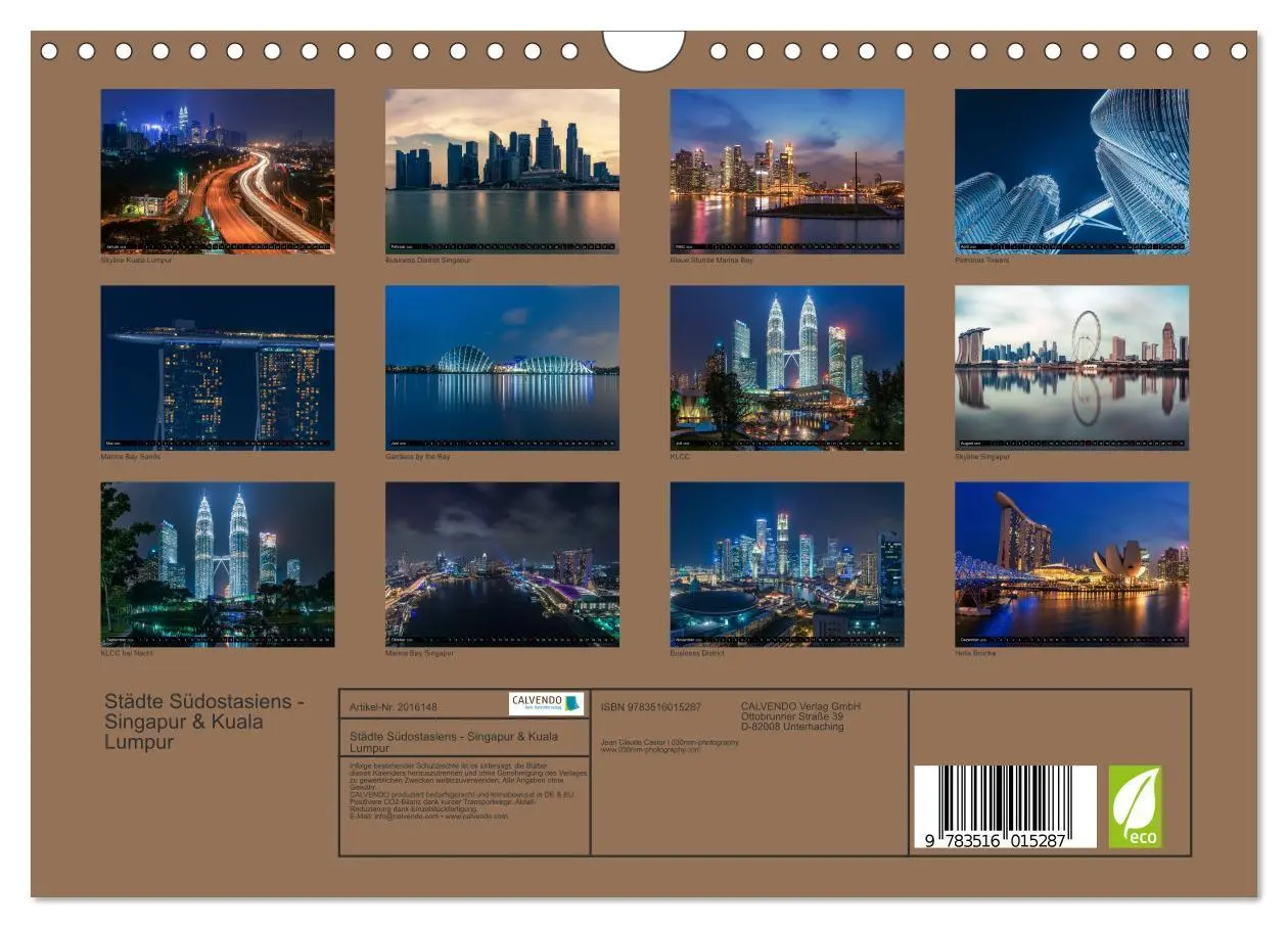 Bild: 9783516015287 | Städte Südostasiens - Singapur &amp; Kuala Lumpur (Wandkalender 2026...