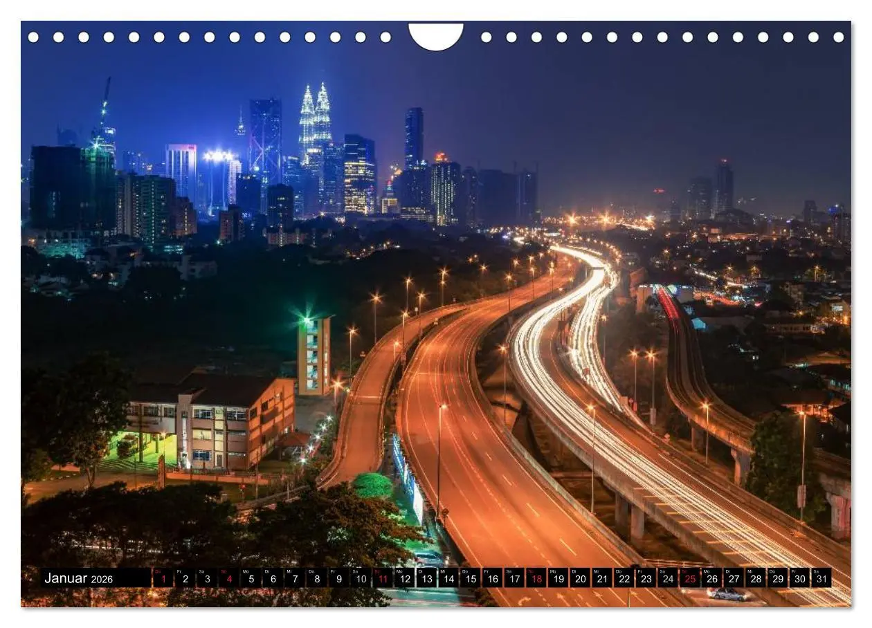 Bild: 9783516015287 | Städte Südostasiens - Singapur &amp; Kuala Lumpur (Wandkalender 2026...