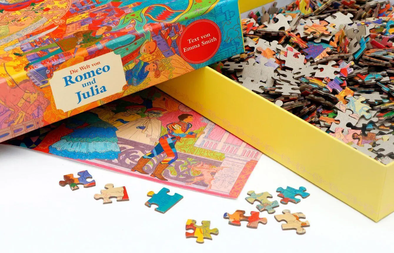 Bild: 9783962445287 | Die Welt von Romeo und Julia - Ein 1000-Teile-Puzzle | Frederik Kugler