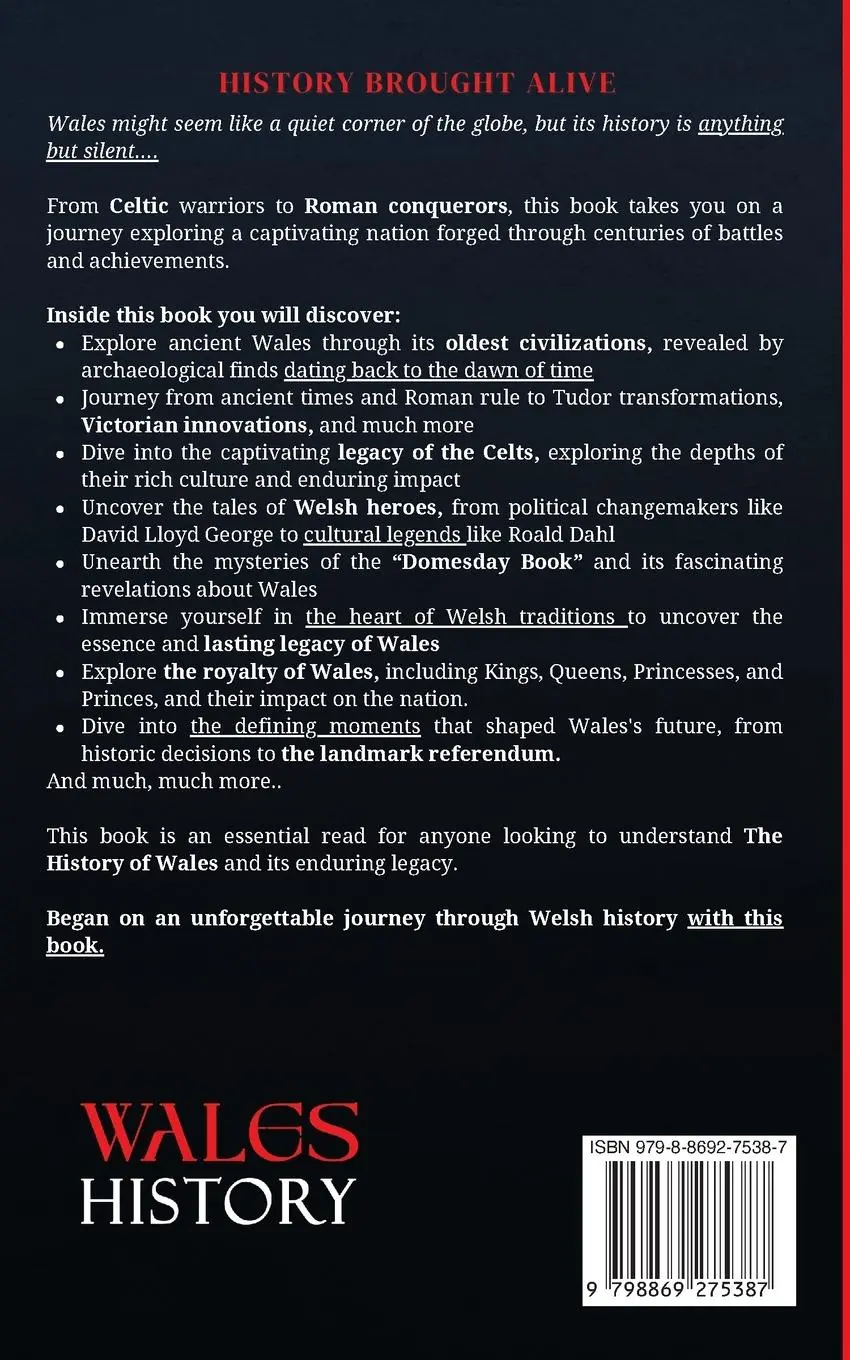 Rückseite: 9798869275387 | Wales History | History Brought Alive | Taschenbuch | Englisch | 2024
