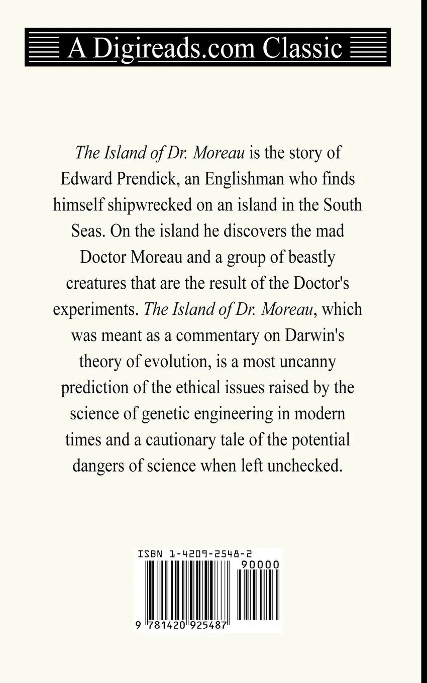 Rückseite: 9781420925487 | The Island of Dr. Moreau | H. G. Wells | Taschenbuch | Englisch | 2005