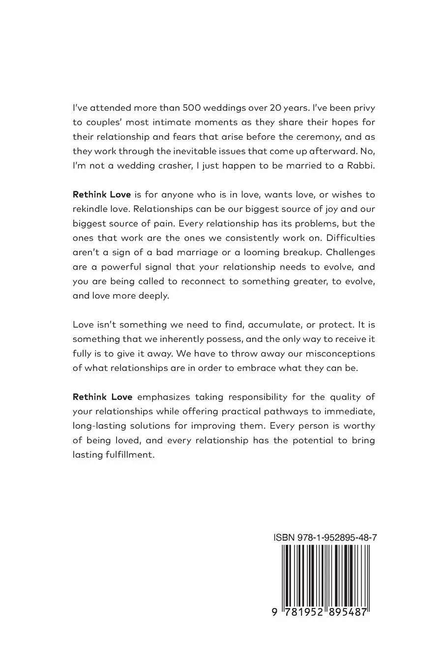 Rückseite: 9781952895487 | Rethink Love | Monica Berg | Taschenbuch | Englisch | 2020
