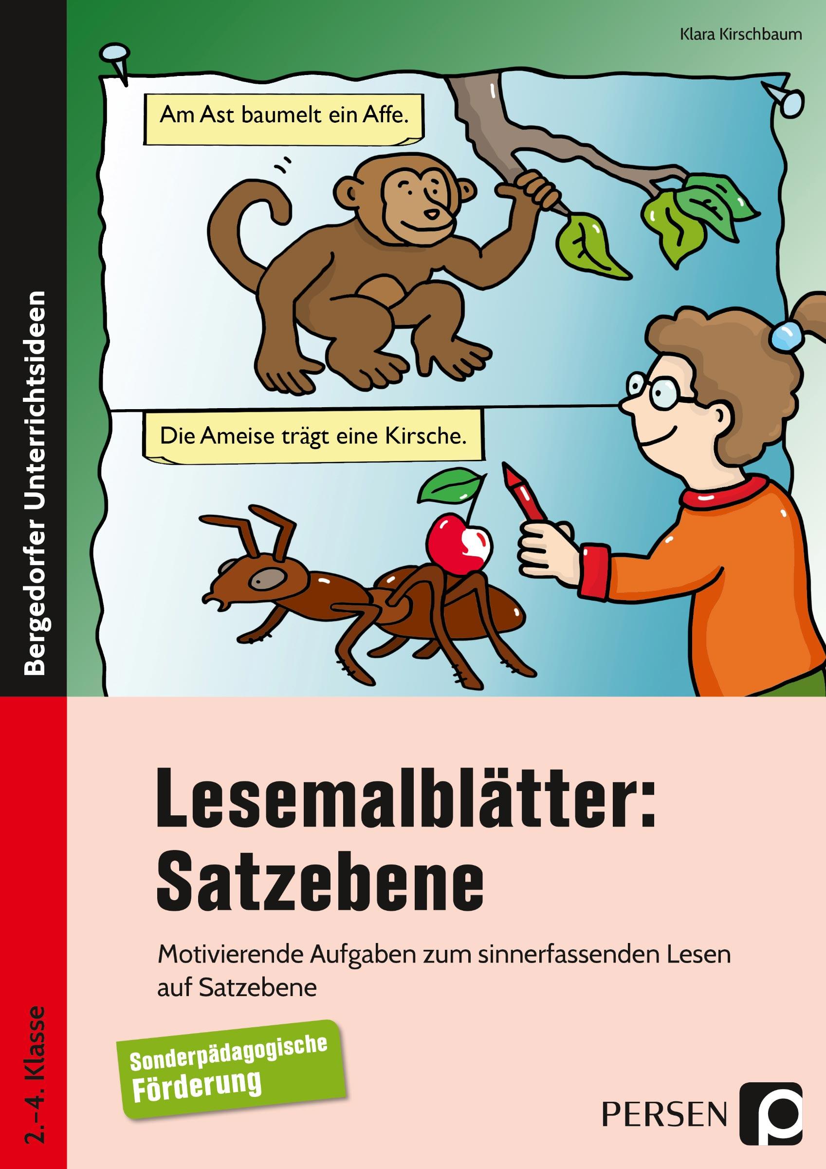 Cover: 9783403205487 | Lesemalblätter: Satzebene | Klara Kirschbaum | Broschüre | 38 S.