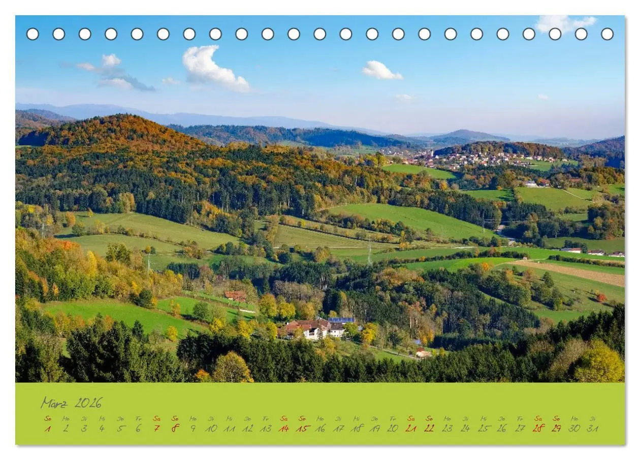 Bild: 9783457765487 | Der Bayerische Wald (Tischkalender 2026 DIN A5 quer), CALVENDO...