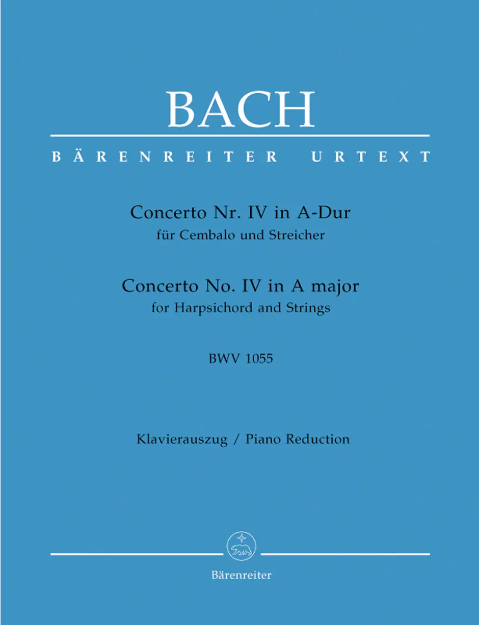 Cover: 9790006505487 | Concerto for Keyboard No.4 in A major BWV 1055 | Johann Sebastian Bach