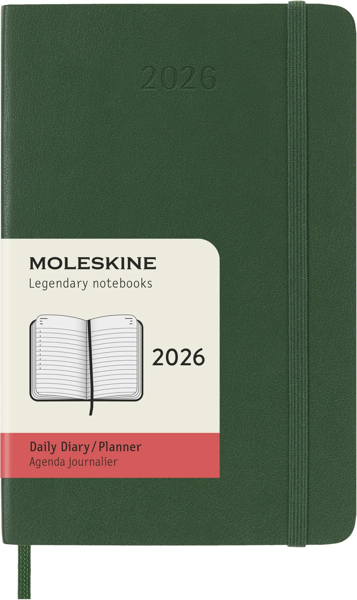 Bild: 8056999275587 | Moleskine 12 Monate Tageskalender 2026, Pocket/A6, 1 Tag = 1 Seite,...