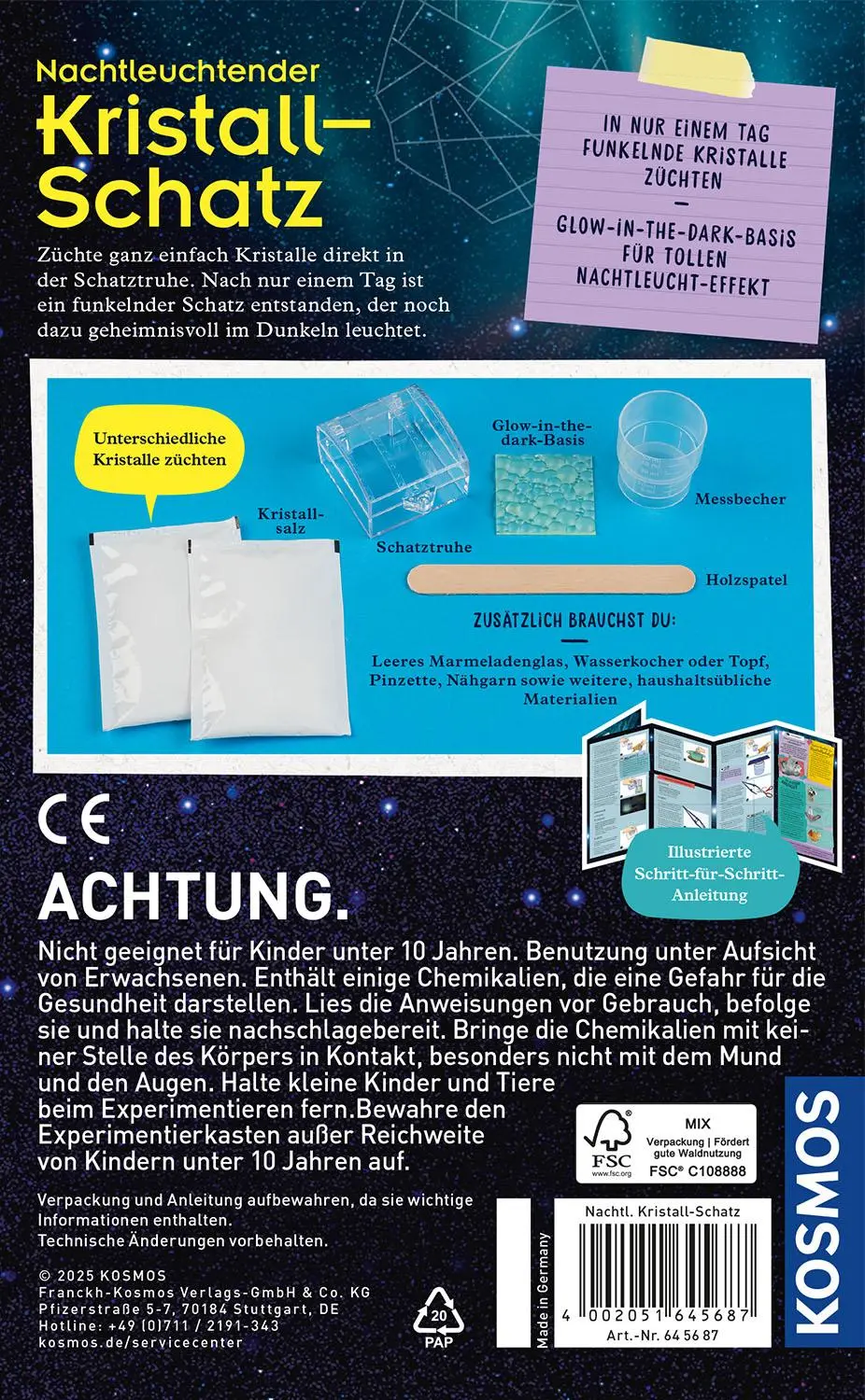 Bild: 4002051645687 | Nachtleuchtender Kristall-Schatz | Experimentierkasten | Spiel | 2025
