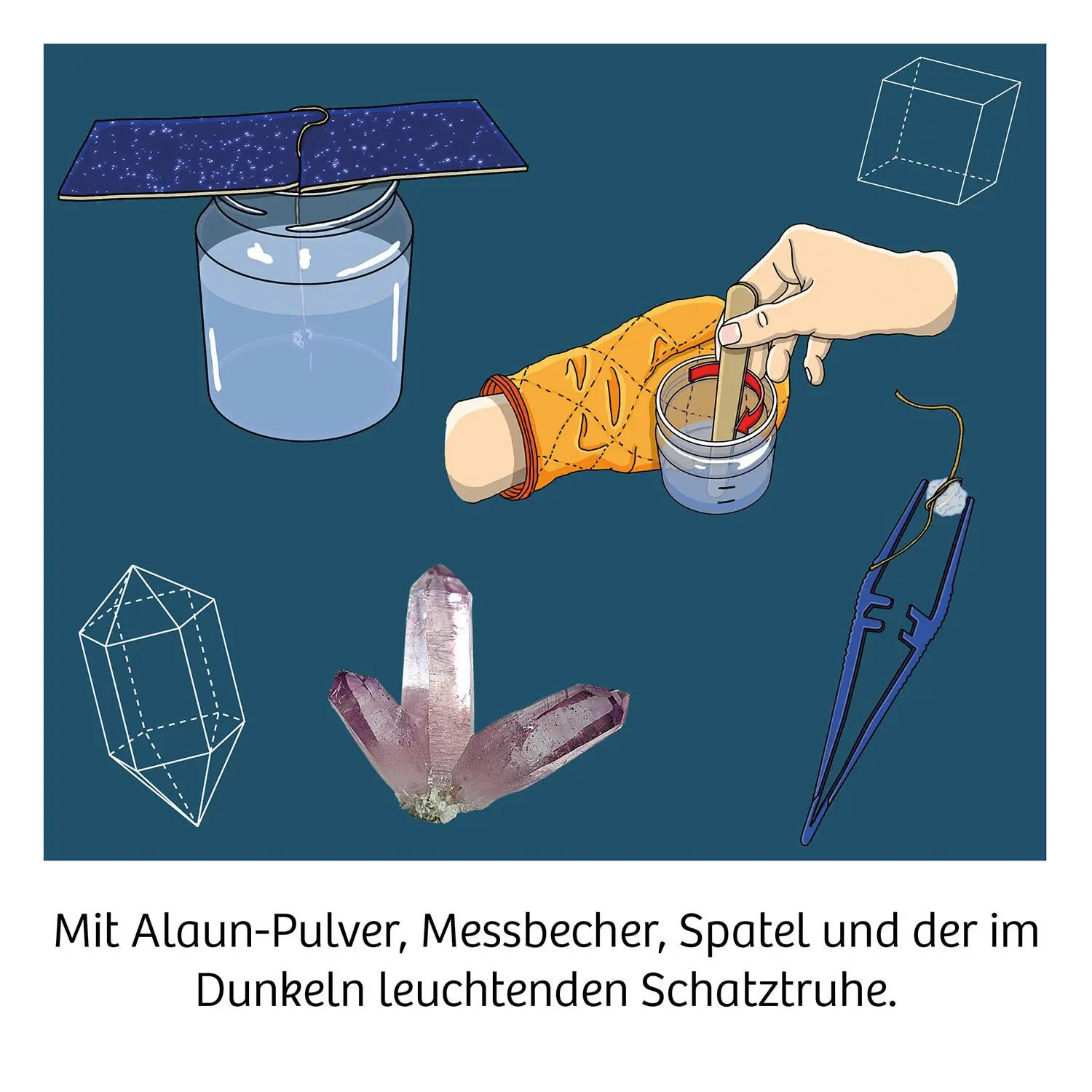 Bild: 4002051645687 | Nachtleuchtender Kristall-Schatz | Experimentierkasten | Spiel | 2025