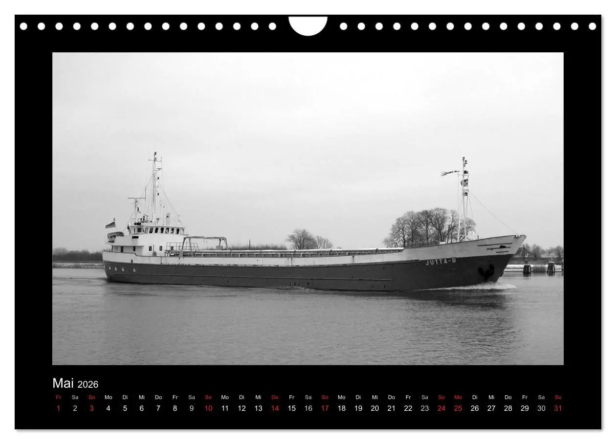 Bild: 9783516145687 | Alte Schiffe (Wandkalender 2026 DIN A4 quer), CALVENDO Monatskalender