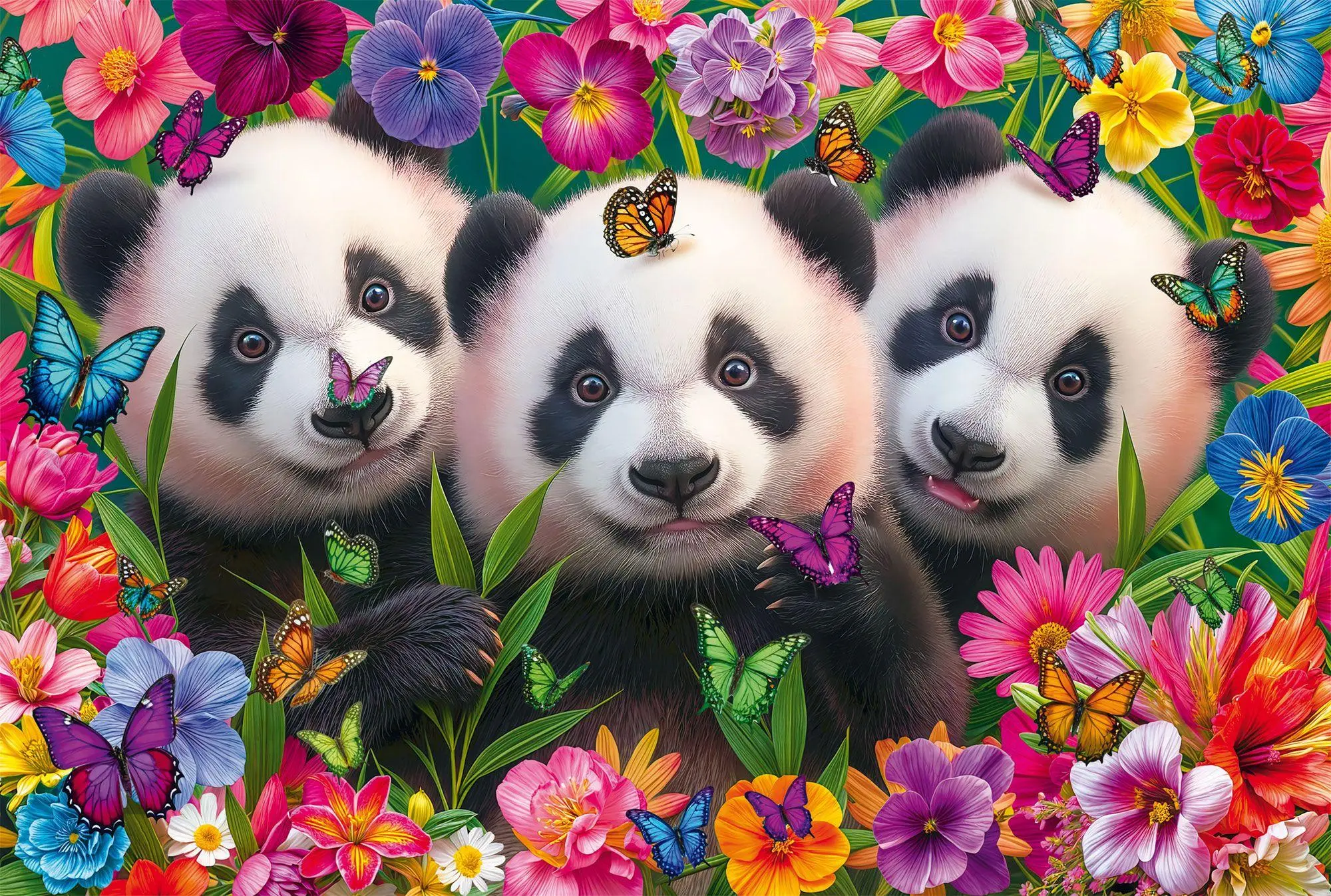 Bild: 4001504565787 | Panda-Trio | Kinderpuzzle Graspappe Standard 200 Teile | Spiel | 56578