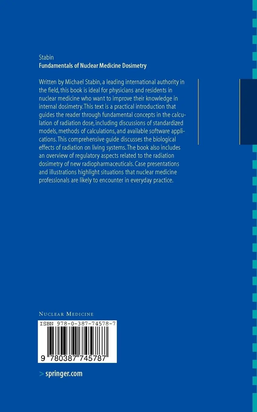 Rückseite: 9780387745787 | Fundamentals of Nuclear Medicine Dosimetry | Michael G. Stabin | Buch