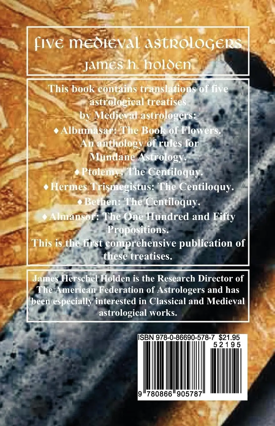 Rückseite: 9780866905787 | Five Medieval Astrologers | James H. Holden | Taschenbuch | Englisch