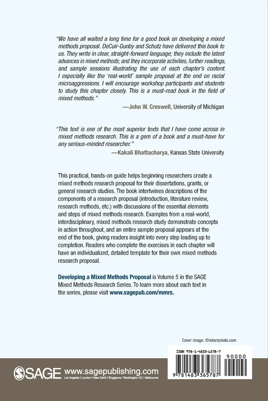 Rückseite: 9781483365787 | Developing a Mixed Methods Proposal | Jessica T. Decuir-Gunby (u. a.)