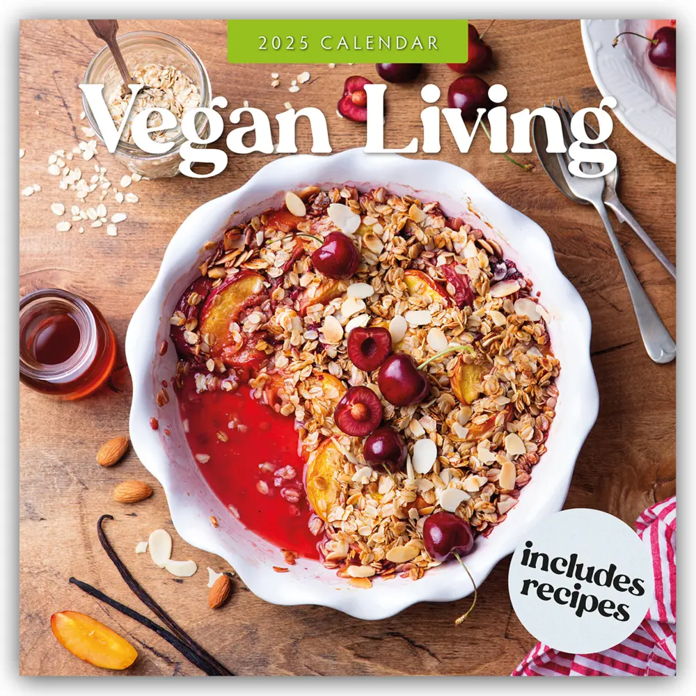 Cover: 9781804425787 | Vegan Living - Vegan Leben 2025 - 16-Monatskalender | Ltd | Kalender