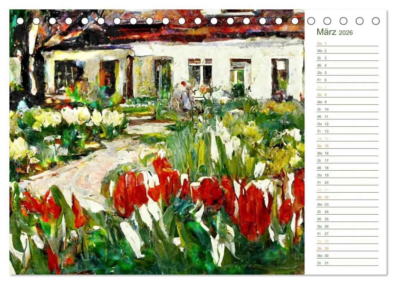 Bild: 9783457425787 | Malerische Gärten - Im Stile des Impressionismus (Tischkalender...
