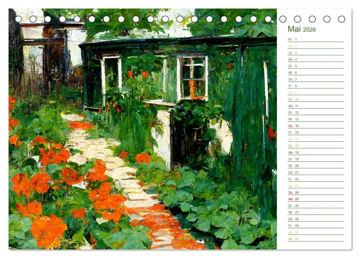 Bild: 9783457425787 | Malerische Gärten - Im Stile des Impressionismus (Tischkalender...