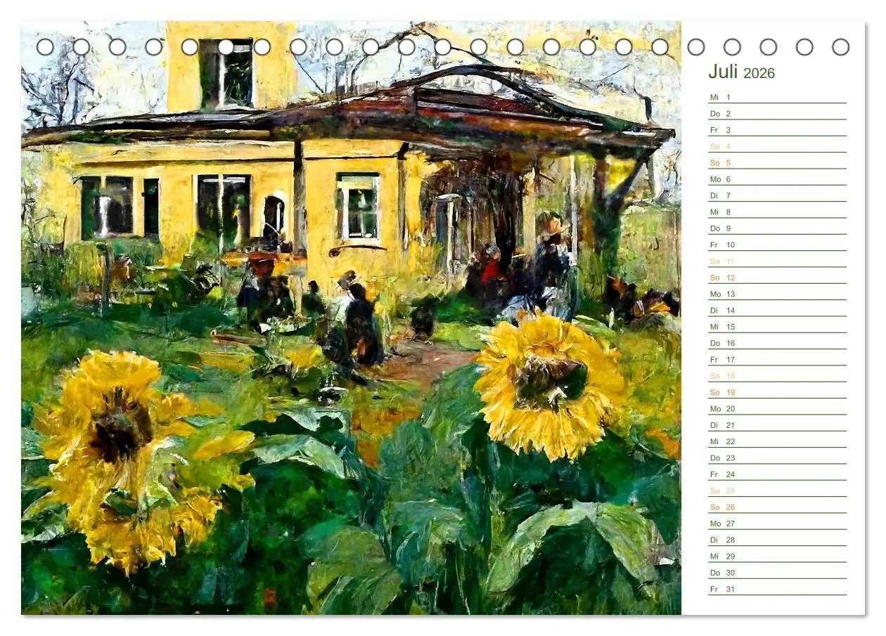 Bild: 9783457425787 | Malerische Gärten - Im Stile des Impressionismus (Tischkalender...