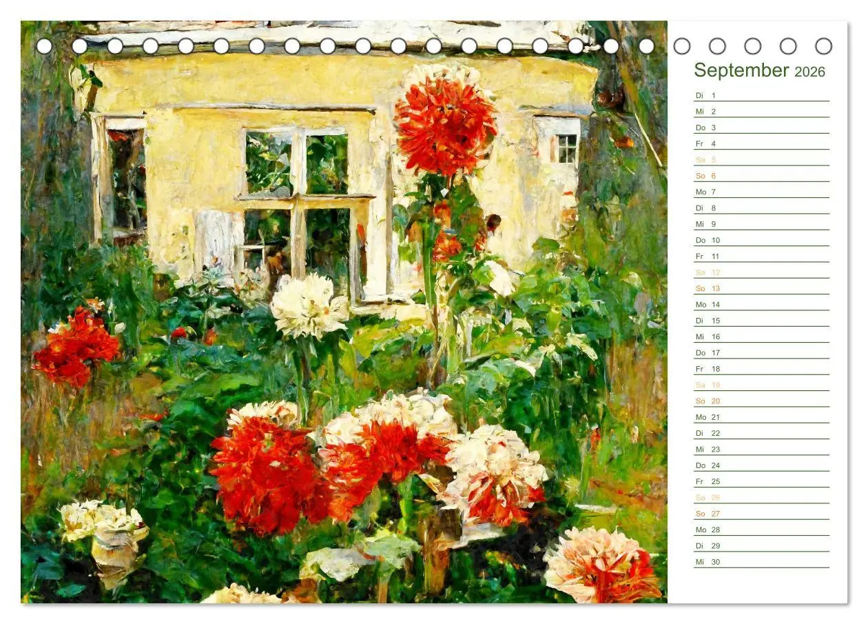 Bild: 9783457425787 | Malerische Gärten - Im Stile des Impressionismus (Tischkalender...