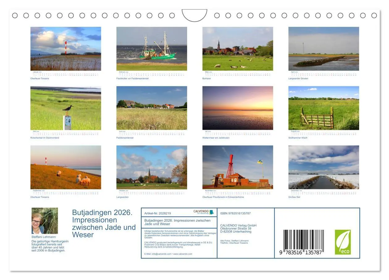 Bild: 9783516135787 | Butjadingen 2026. Impressionen zwischen Jade und Weser...