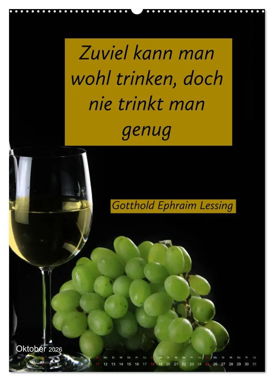 Bild: 9783516375787 | WEIN Weisheiten und Sprichworte (hochwertiger Premium Wandkalender...