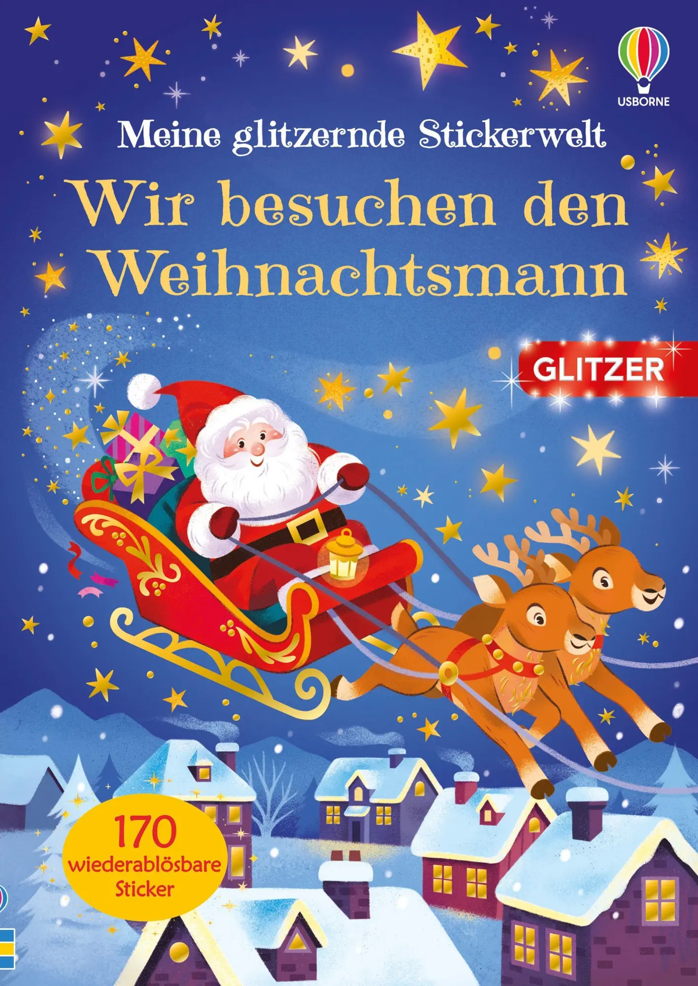 Cover: 9781035705887 | Meine glitzernde Stickerwelt: Wir besuchen den Weihnachtsmann | Buch