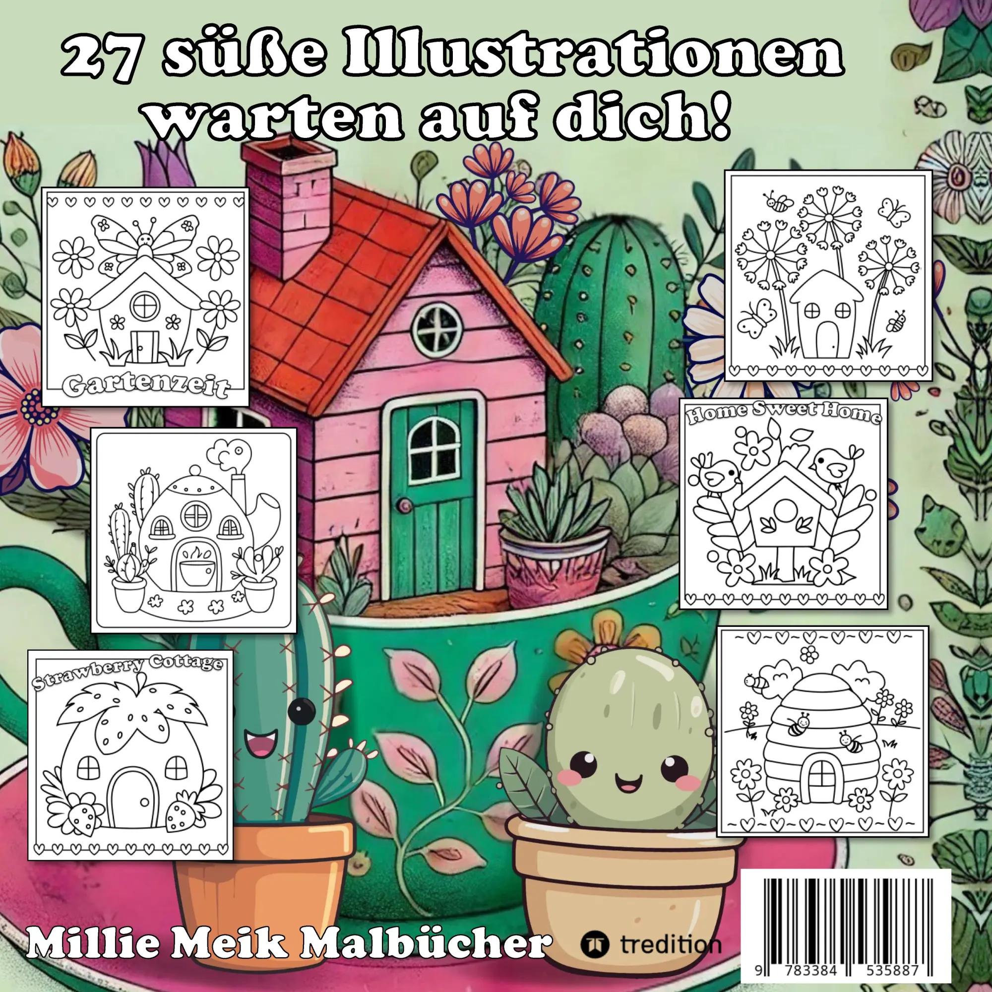 Rückseite: 9783384535887 | Cozy Malbuch für Erwachsene - Garten Malbuch mit Motiven aus dem...