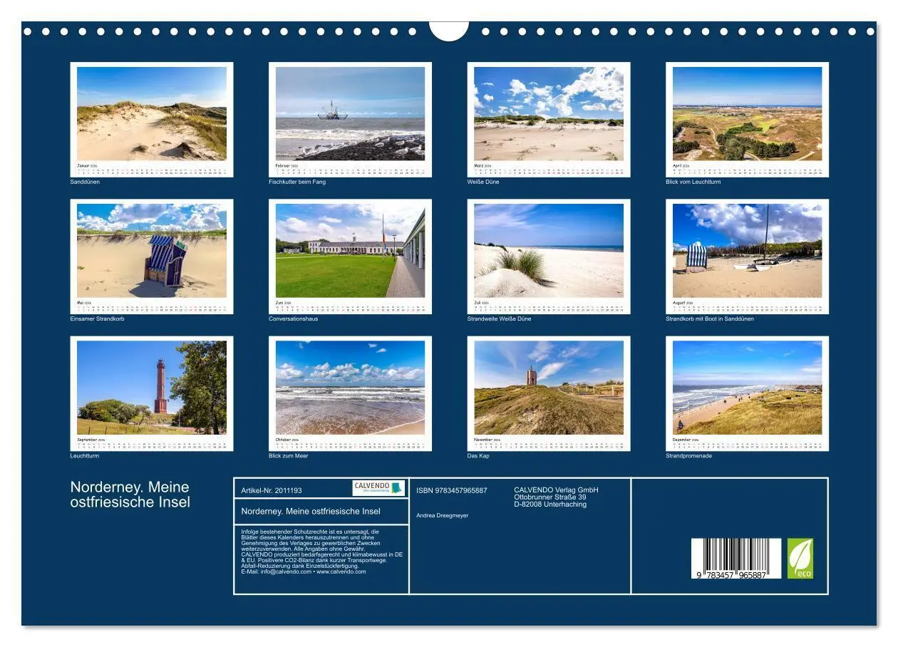 Bild: 9783457965887 | Norderney. Meine ostfriesische Insel (Wandkalender 2026 DIN A3...