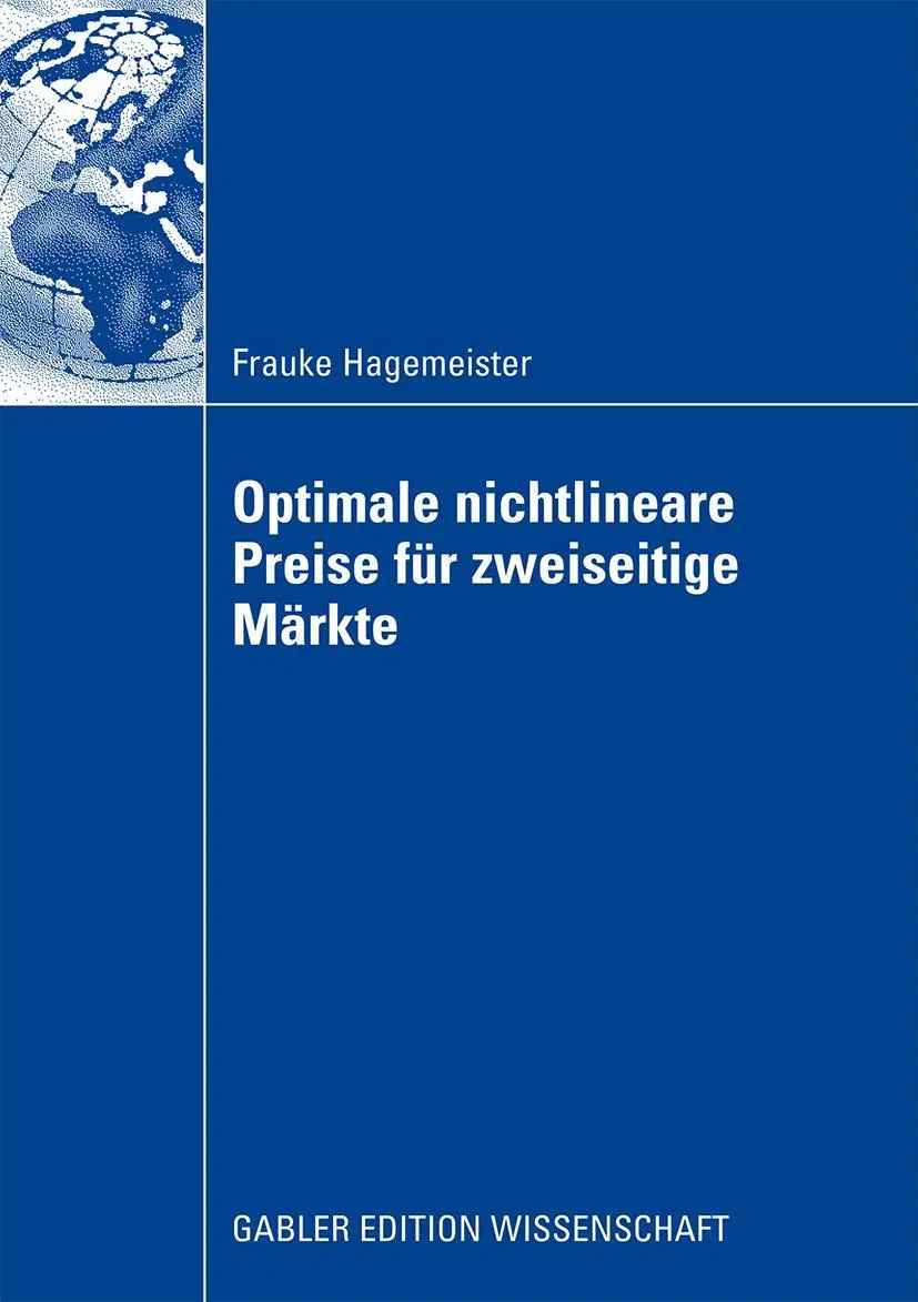 Cover: 9783834915887 | Optimale nichtlineare Preise für zweiseitige Märkte | Hagemeister
