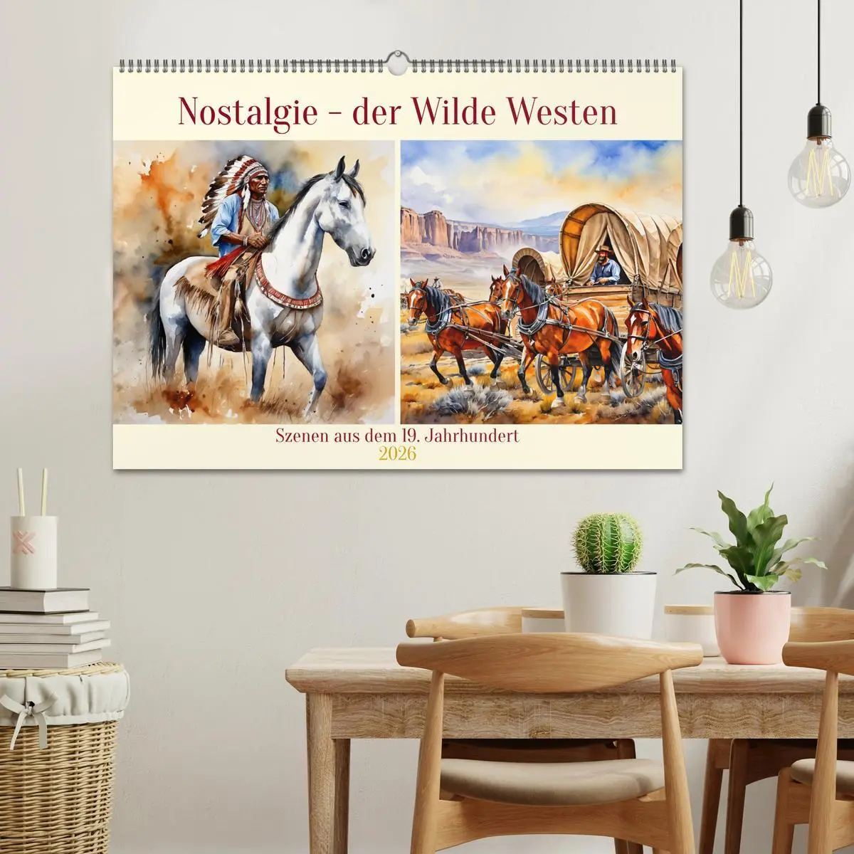 Bild: 9783457265987 | Nostalgie - der Wilde Westen (Wandkalender 2026 DIN A2 quer),...