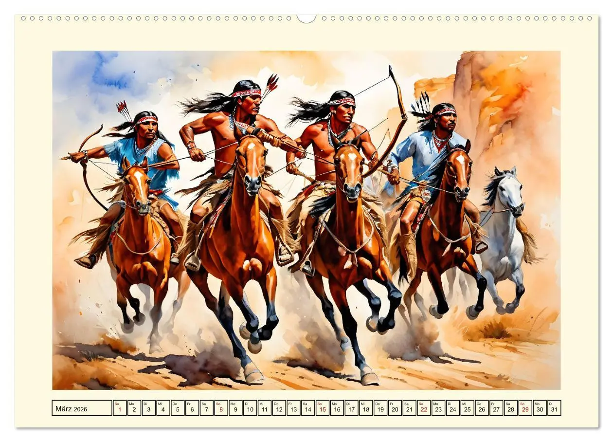 Bild: 9783457265987 | Nostalgie - der Wilde Westen (Wandkalender 2026 DIN A2 quer),...