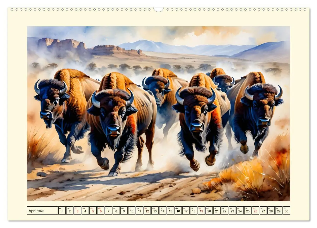 Bild: 9783457265987 | Nostalgie - der Wilde Westen (Wandkalender 2026 DIN A2 quer),...