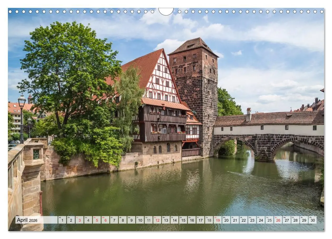 Bild: 9783516045987 | NÜRNBERG Historisches Stadtherz (Wandkalender 2026 DIN A3 quer),...