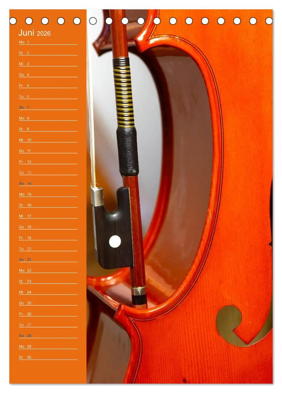 Bild: 9783516425987 | Geliebtes Cello (Tischkalender 2026 DIN A5 hoch), CALVENDO...