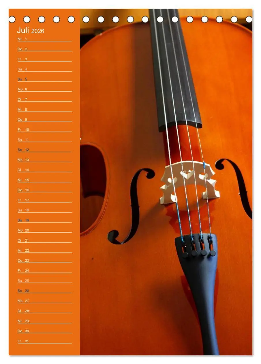 Bild: 9783516425987 | Geliebtes Cello (Tischkalender 2026 DIN A5 hoch), CALVENDO...