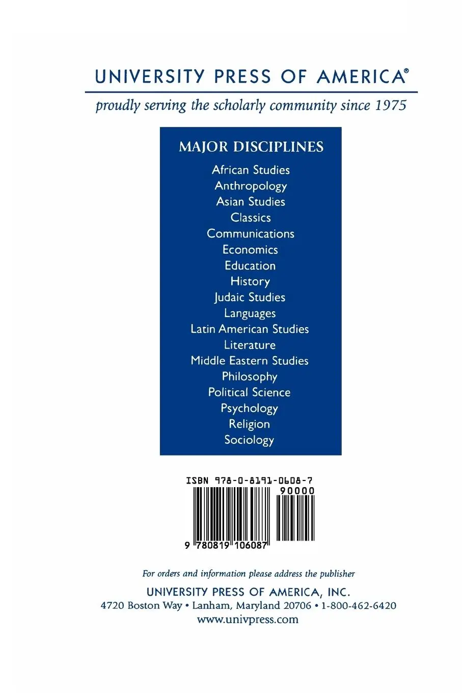 Rückseite: 9780819106087 | A Manual of Akkadian | David Marcus | Taschenbuch | Englisch | 1978