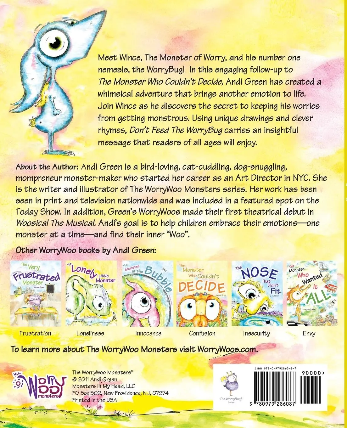 Rückseite: 9780979286087 | Don't Feed The WorryBug | Andi Green | Taschenbuch | Englisch | 2023